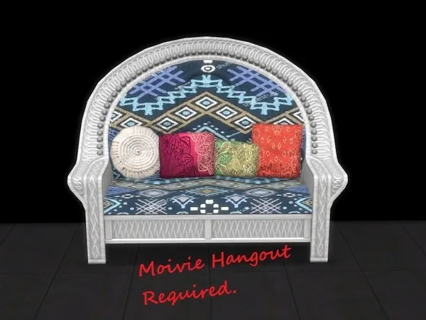 Boho Chic Indian Summer Sofa - The Sims 4 Custom Content
