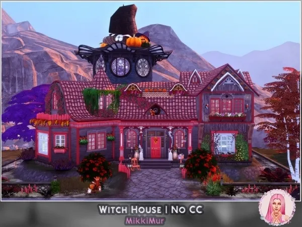 Alpha MikkiMur_sims' Witch House - The Sims 4 Custom Content