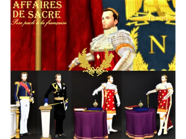 Maxis Match Affaires de Sacre posepack V1 - The Sims 4 Custom Content