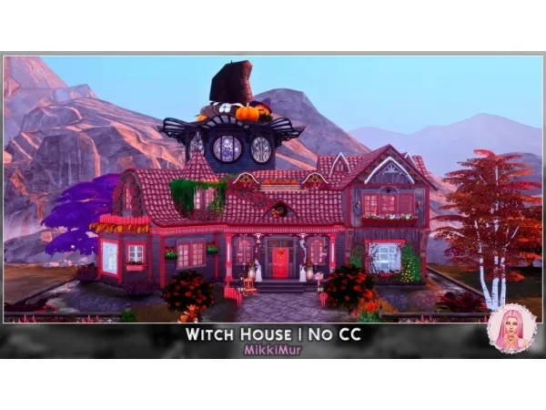 Maxis Match Witch House No by MikkiMur - The Sims 4 Custom Content
