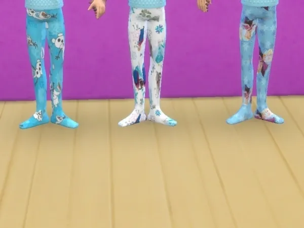 Alpha Arisha 214's Frozen tights for kids - The Sims 4 Custom Content