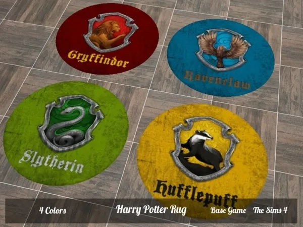 Alpha SimsJohnSims' Harry Potter Rug - The Sims 4 Custom Content