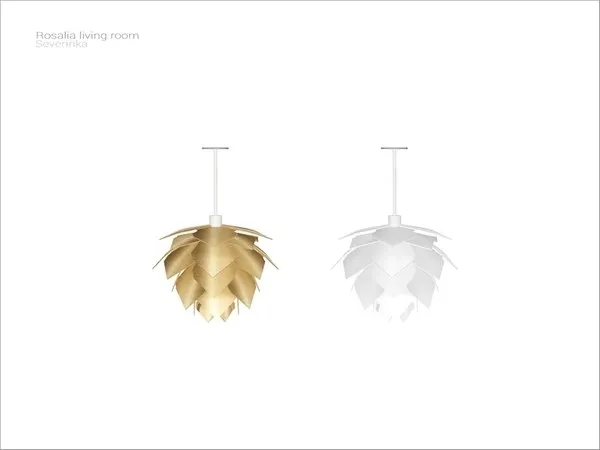 [Rosalia livingroom] ceiling lamp - The Sims 4 Custom Content