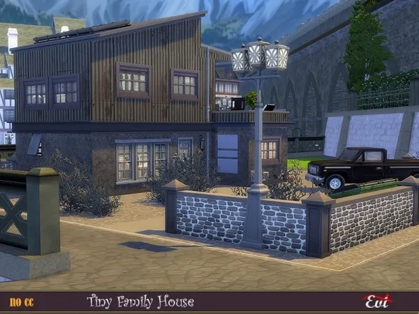 Alpha evi's Tiny Family Home - The Sims 4 Custom Content
