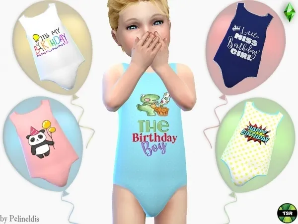 Maxis Match Pelineldis' Toddler Birthday Bodyvest - The Sims 4 Custom Content