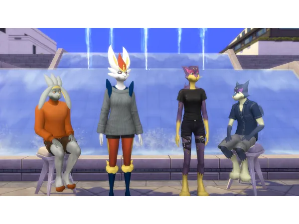 Maxis Match Pokemod by Leljas Play as a Cinderace andor Liepard from Pokemon by Leljas - The Sims 4 Custom Content