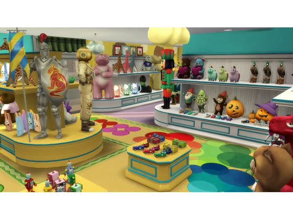 Maxis Match Happy Toy Store Set by simsfinds - The Sims 4 Custom Content
