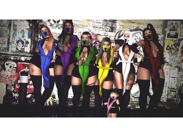 Mortal Kombat Costumes - The Sims 3 Custom Content