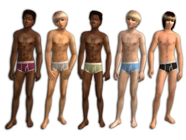 Björn Borg Breifs for teens by Primrose - The Sims 2 Custom Content