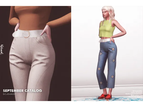 Alpha SC Jeans01 - The Sims 4 Custom Content