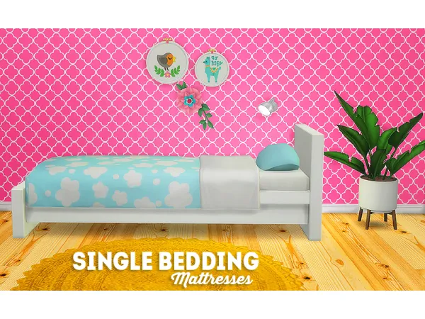 Maxis Match single bedding mattresses - The Sims 4 Custom Content