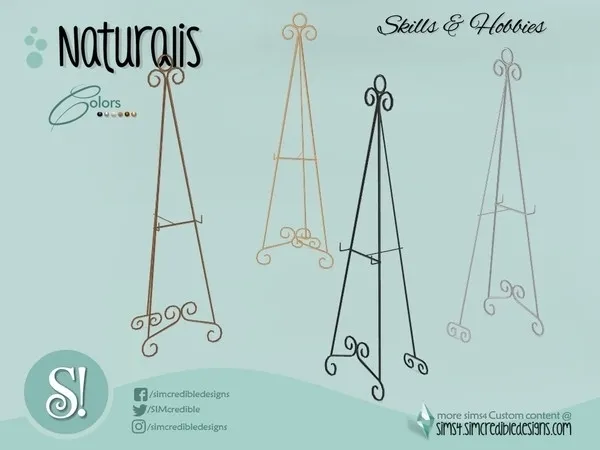 Naturalis Easel - The Sims 4 Custom Content