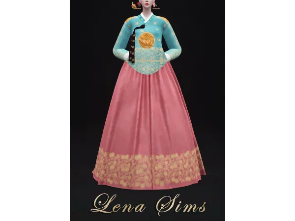 Mix [Lena Sims] Dang eui Hanbok 3 - The Sims 4 Custom Content