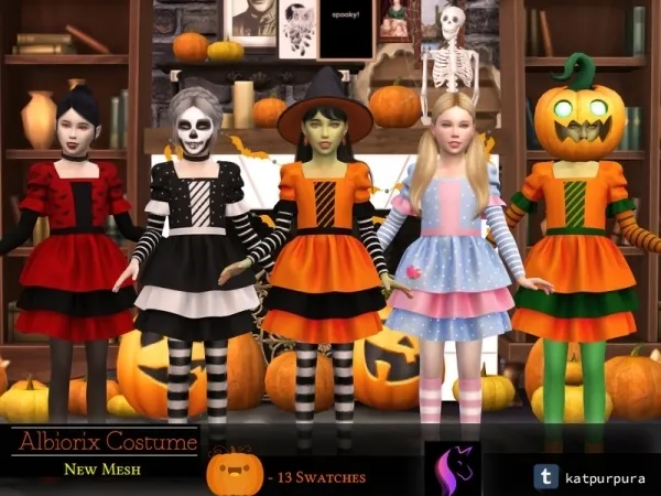 Maxis Match KaTPurpura's Albiorix Costume (Halloween) - The Sims 4 Custom Content