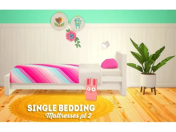 Maxis Match single bedding mattresses pt 2 - The Sims 4 Custom Content