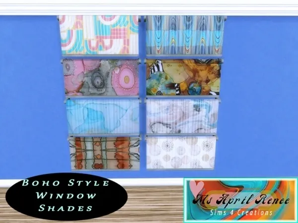Alpha msaprilrenee's Twisted Boho Window Shades - The Sims 4 Custom Content