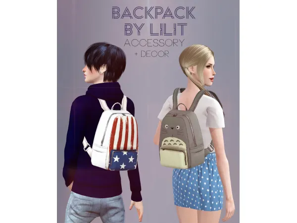 Backpack ( Accecory decor ) by Lilit - The Sims 3 Custom Content