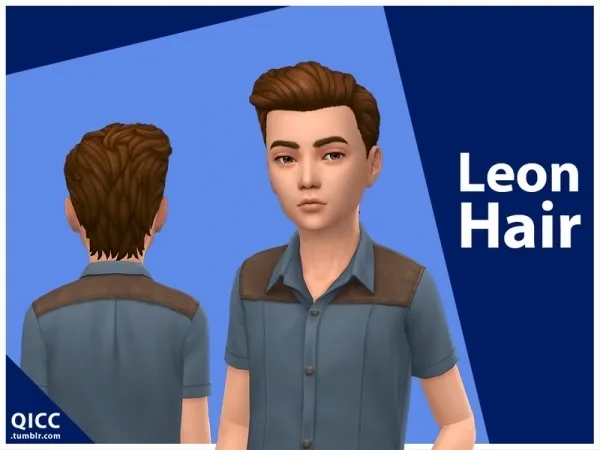 Maxis Match qicc's Leon Hair - The Sims 4 Custom Content