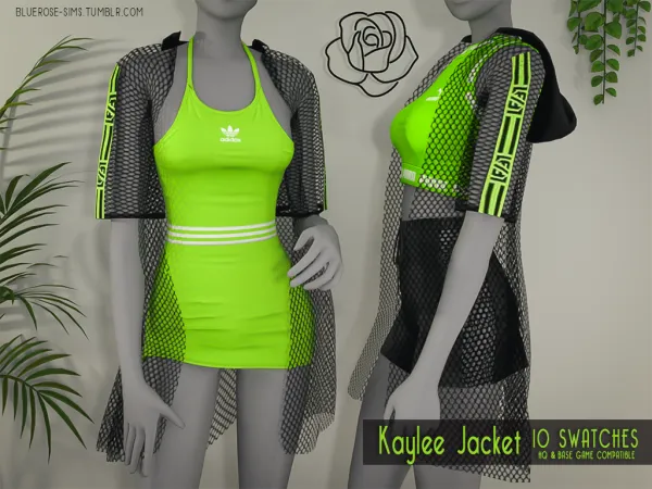 Alpha Kaylee Jacket BRsims by bluerose-sims - The Sims 4 Custom Content