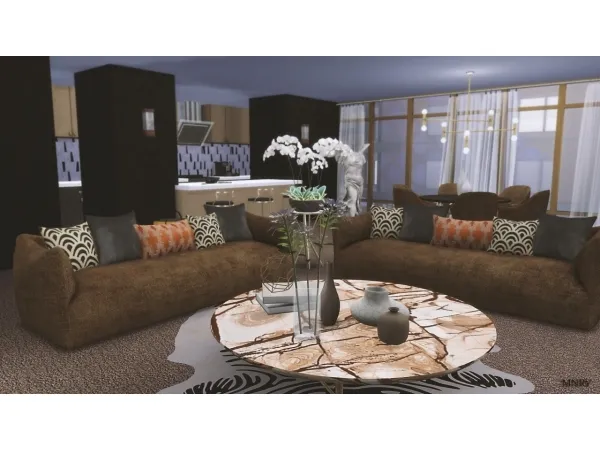 Alpha BLISS LIVING ROOM recolor by imminervaa - The Sims 4 Custom Content