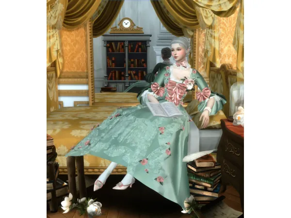 Maxis Match POSE Madame de Pompadour by TMXPVKSL - The Sims 4 Custom Content