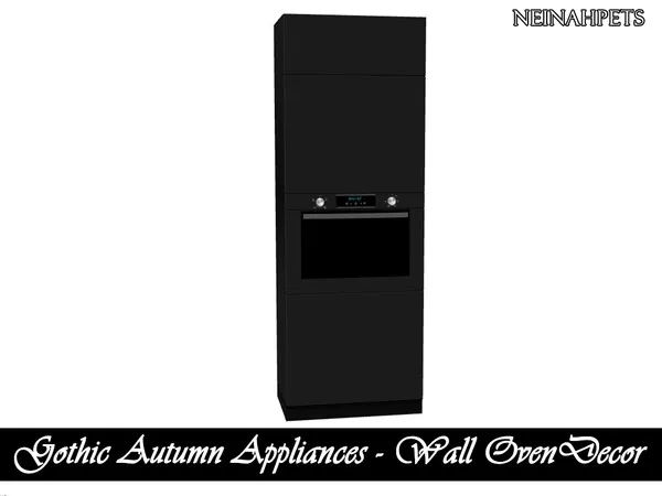 Gothic Autumn Appliances Wall Oven Decor Mesh Required - The Sims 4 Custom Content