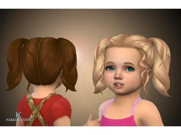 Maxis Match Marina Pigtails for Toddlers - The Sims 4 Custom Content