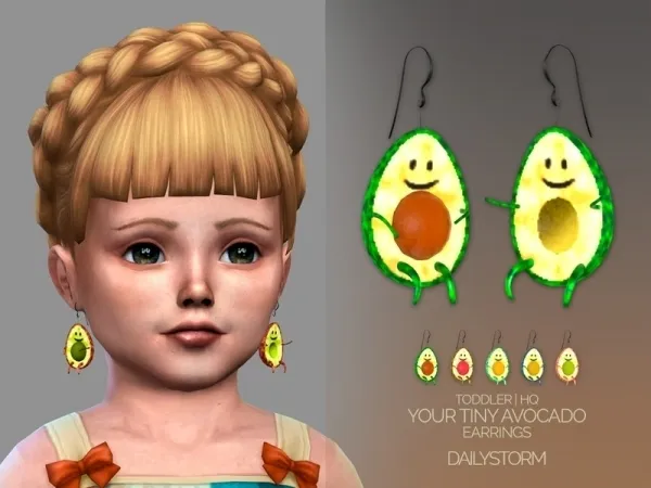Alpha DailyStorm's Your Tiny Avocado Toddler - The Sims 4 Custom Content