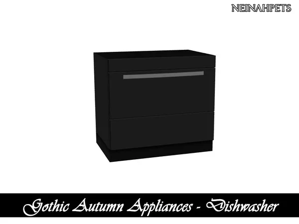 Gothic Autumn Appliances Dishwasher Mesh Required - The Sims 4 Custom Content