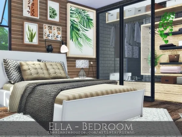 Alpha Rirann's Ella Bedroom - The Sims 4 Custom Content