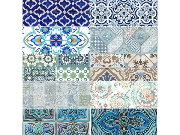 Alpha Moroccan Tiles - The Sims 4 Custom Content