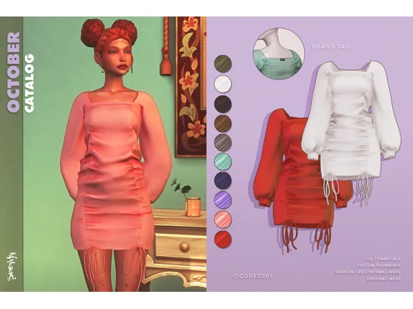 Maxis Match OC Dress01 - The Sims 4 Custom Content