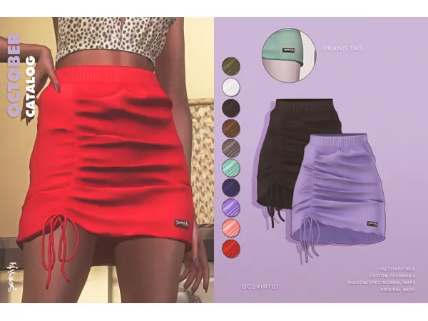 Alpha OC Skirt01 - The Sims 4 Custom Content