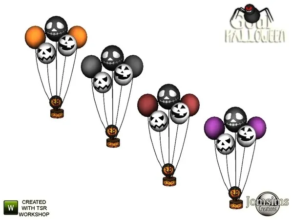 Goul halloween 2020 balloons decoration - The Sims 4 Custom Content