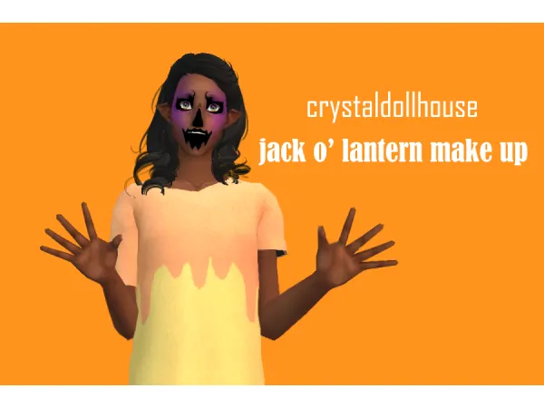 Jackolantern Makeup - The Sims 2 Custom Content