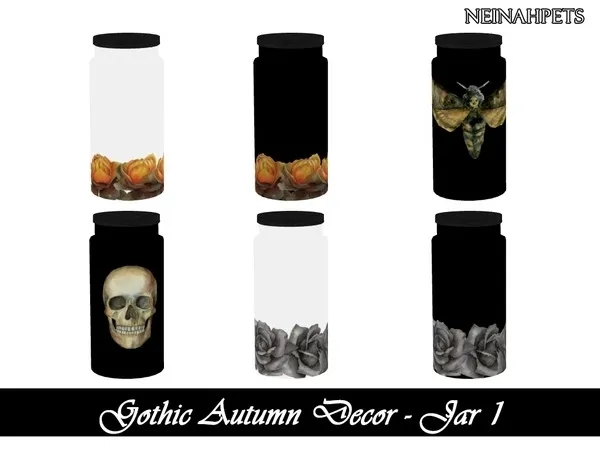 Gothic Autumn Decor Jar I Mesh Required - The Sims 4 Custom Content