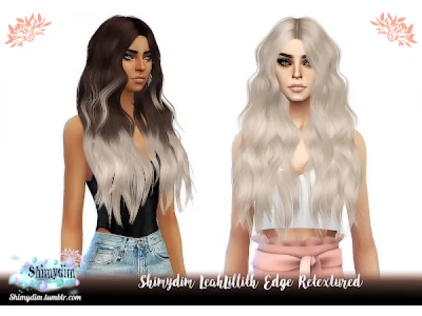 Alpha S4 LeahLillith Edge Retexture Ombre Naturals Unnaturals - The Sims 4 Custom Content