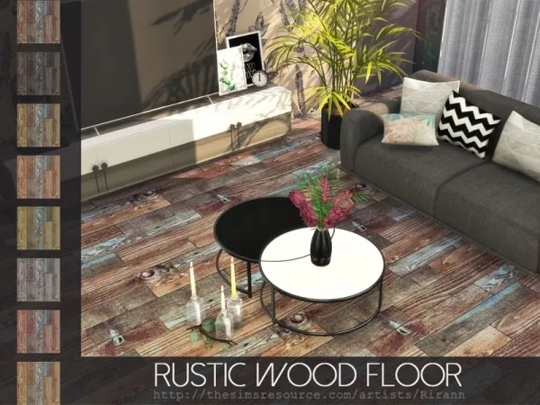 Alpha Rirann's Rustic Wood Floor - The Sims 4 Custom Content