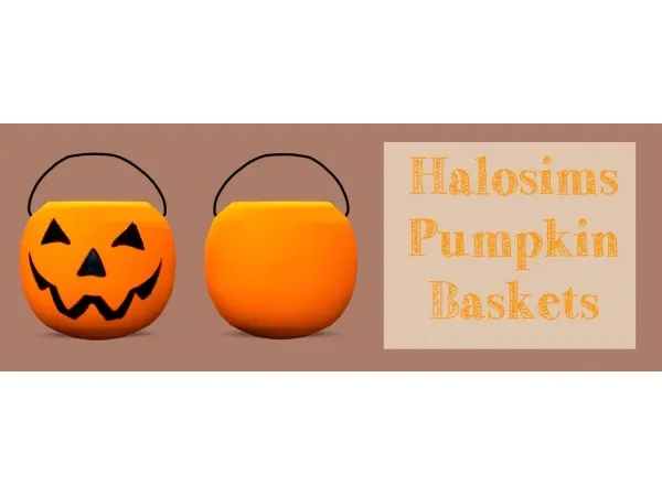Halosims Pumpkin Baskets - The Sims 3 Custom Content