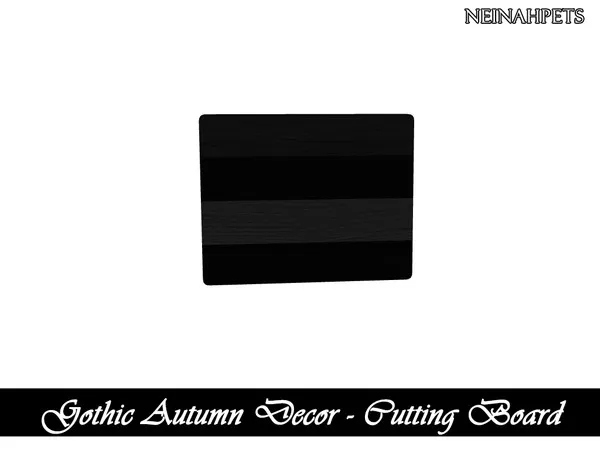 Gothic Autumn Decor Cutting Board I Mesh Required - The Sims 4 Custom Content