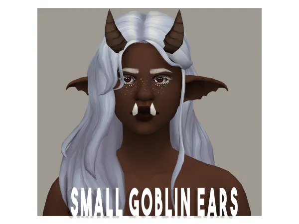 Alpha simandys goblin ears for adults but smaller - The Sims 4 Custom Content