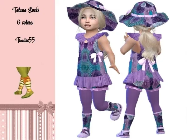 Alpha TrudieOpp's Talana socks - The Sims 4 Custom Content