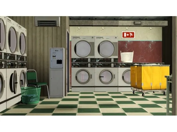 Boroughsburg Laundromat - The Sims 3 Custom Content