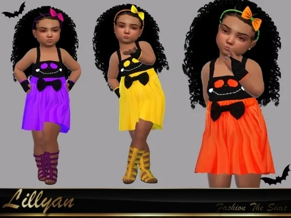 Alpha LYLLYAN's Dress Melissa baby - The Sims 4 Custom Content