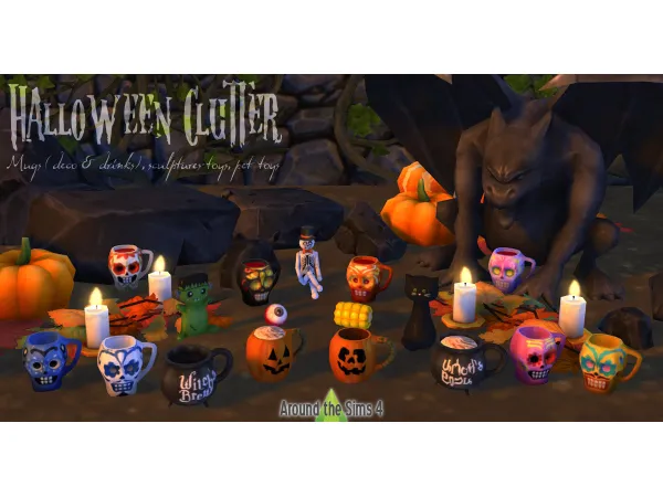 Maxis Match Around Halloween clutter - The Sims 4 Custom Content