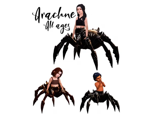 Alpha Arachne for all ages Auditore by Natalia - The Sims 4 Custom Content