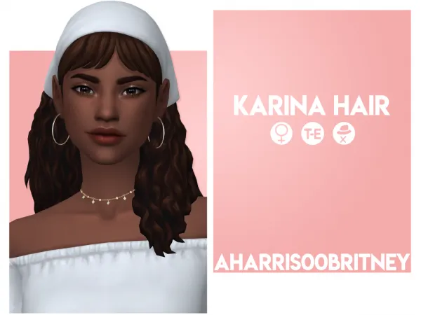 Maxis Match Karina Hair by aharris00britney - The Sims 4 Custom Content