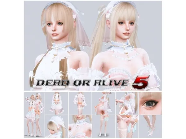 Mix DOA 5 Marie Rose Pearl Set - The Sims 4 Custom Content
