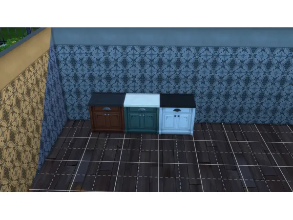 Maxis Match No Backsplash Counters Add On Overrides Shadow by Black - The Sims 4 Custom Content