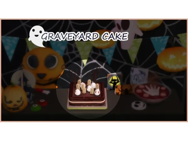 Maxis Match Graveyard Cake by icemunmun - The Sims 4 Custom Content